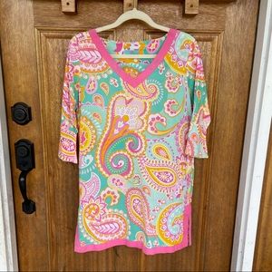 WB | Pink/Teal Paisley Swimsuit Cover-up, small